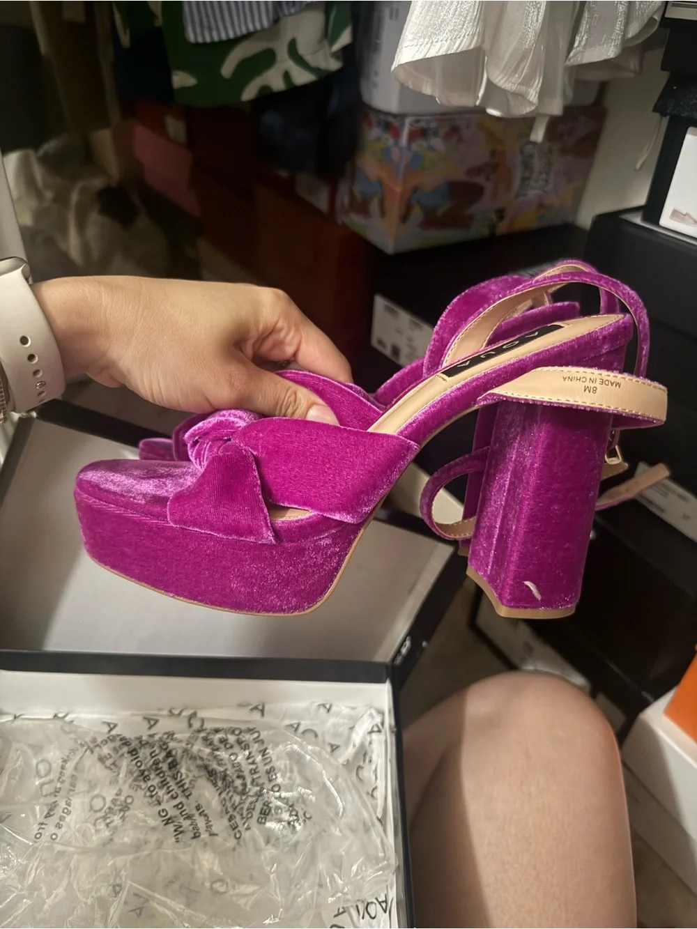 Aquazzura luxurious fuchsia